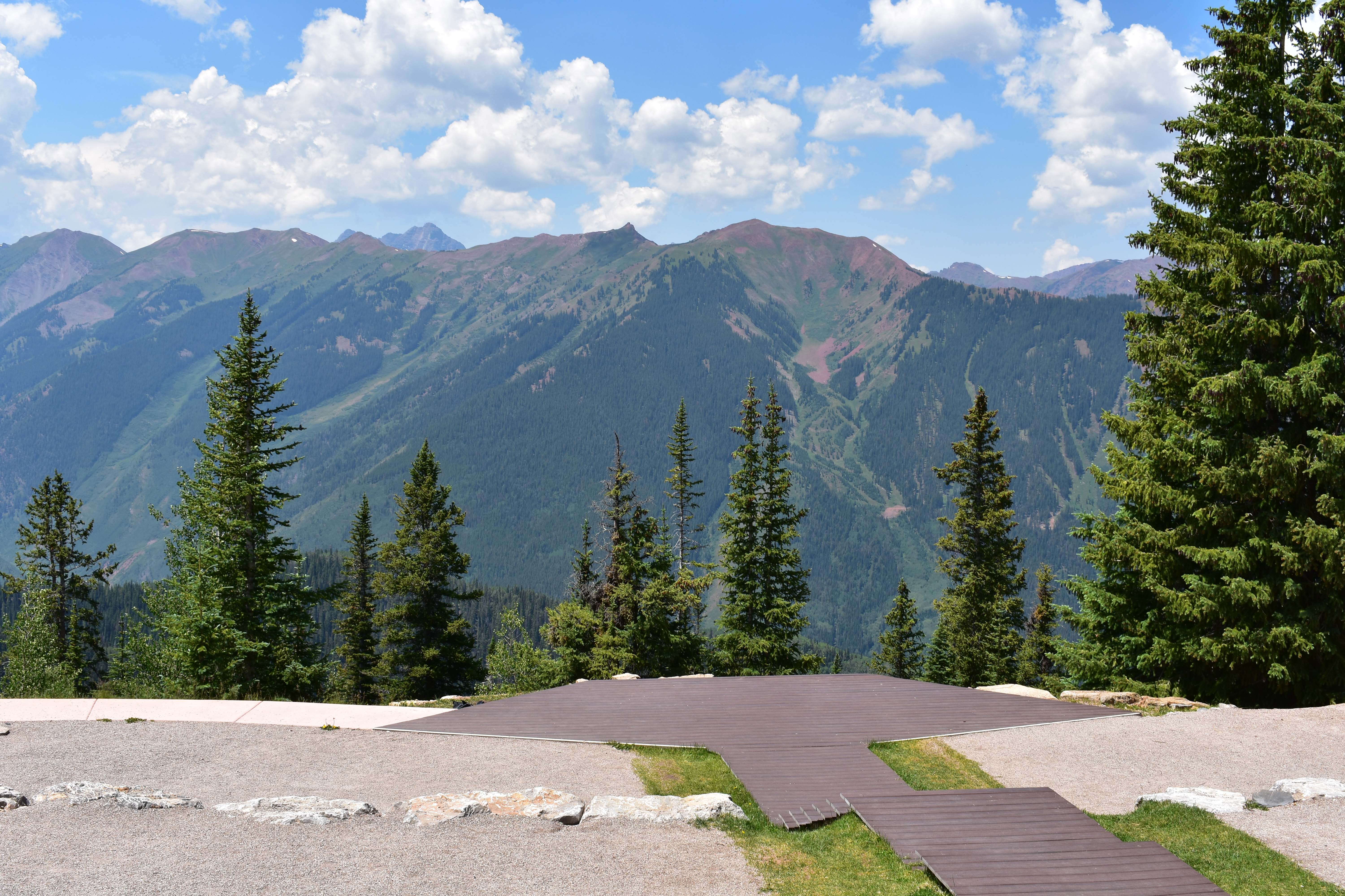 Yoga Station at top of the Mountain